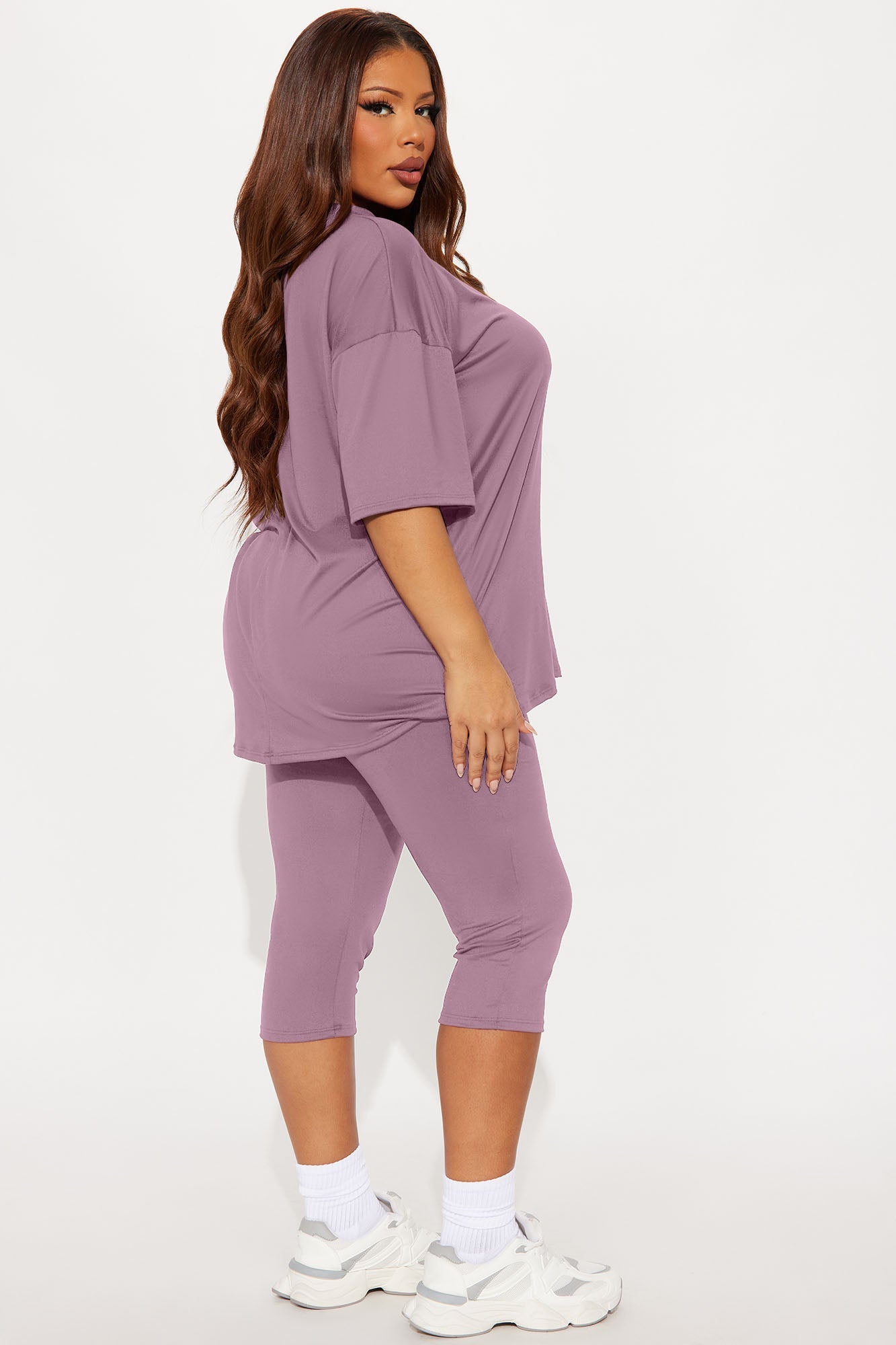 Weekend Vibes Capri Set - Lavender