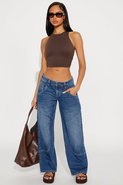 Blue Moon Straight Leg Jeans - Medium Wash