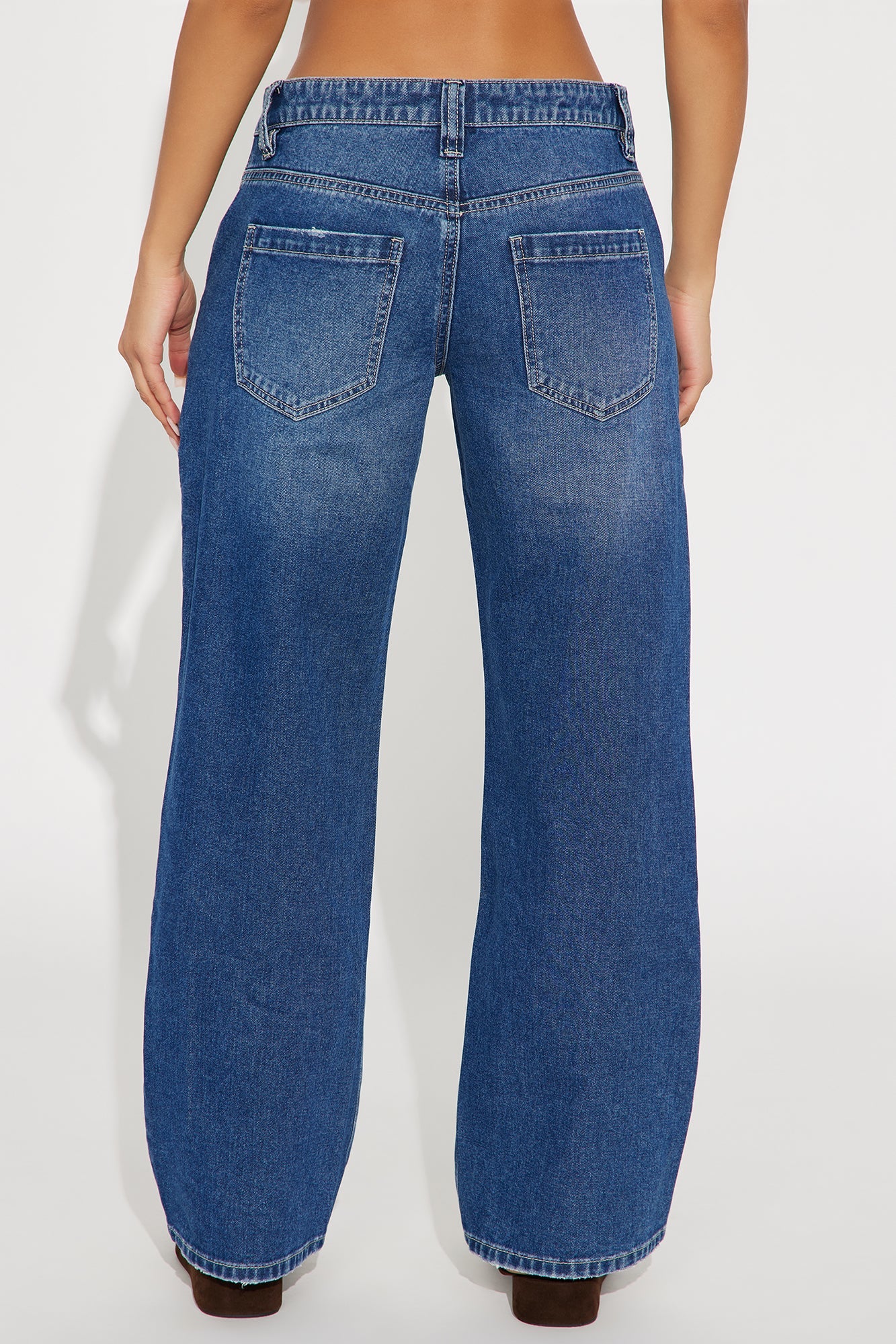 Blue Moon Straight Leg Jeans - Medium Wash