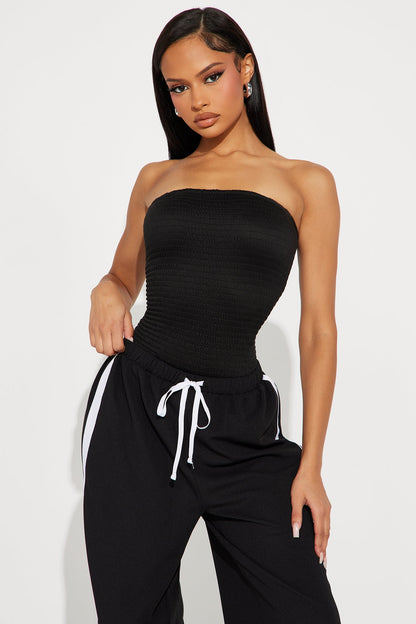Moxie Strapless Jumpsuit - Black