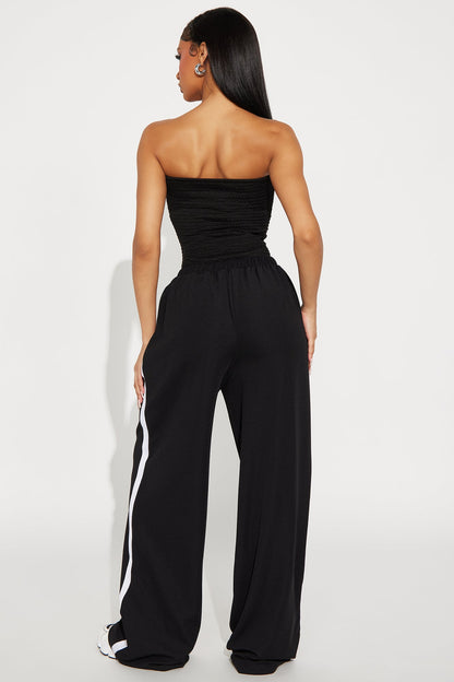 Moxie Strapless Jumpsuit - Black