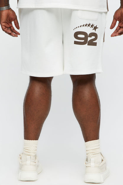 Young Leader Sweatshorts - White