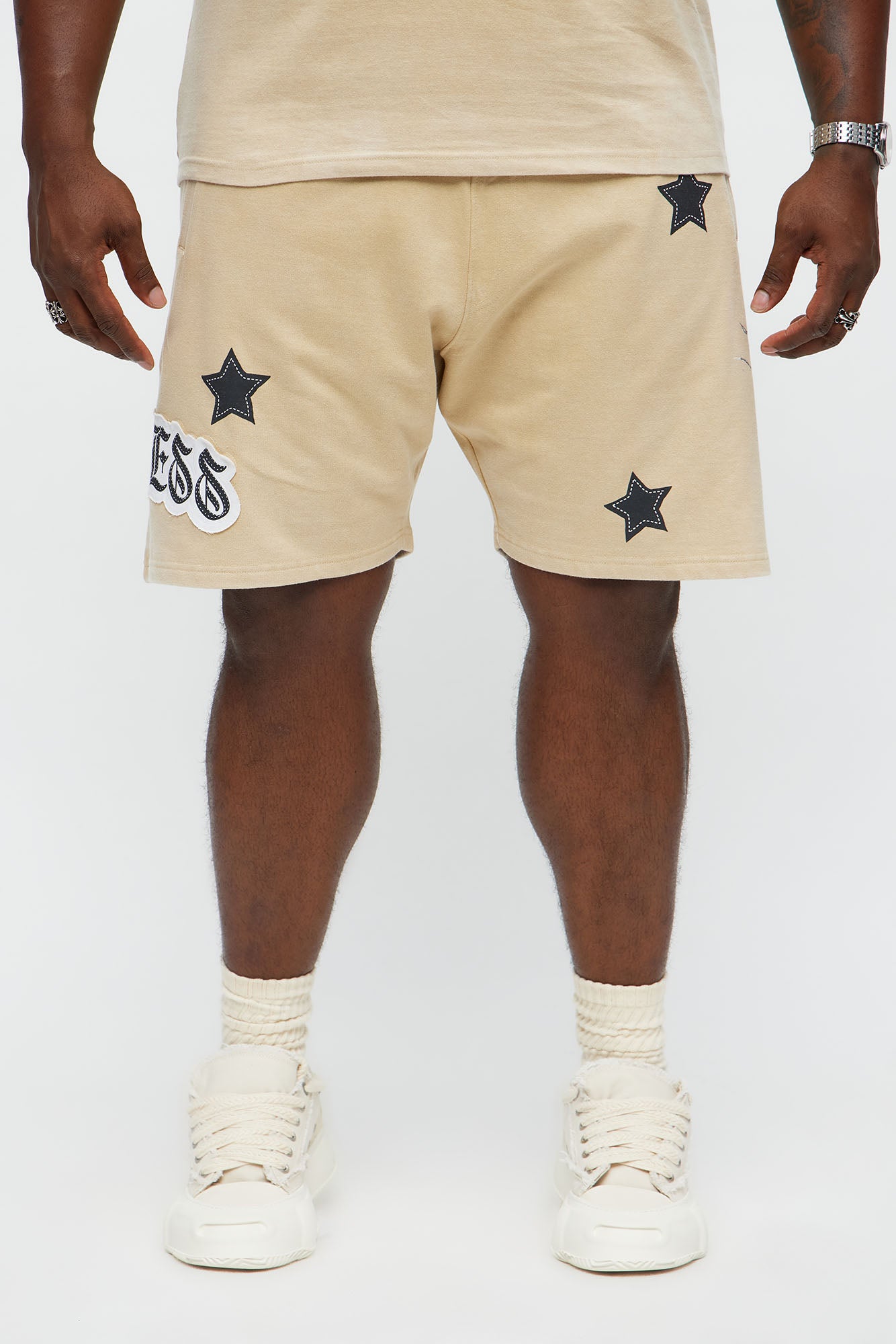 Repent And Fearless Sweatshorts - Khaki