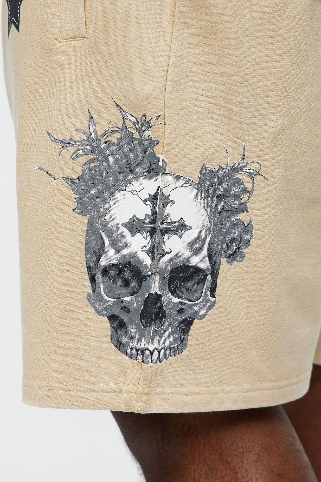Repent And Fearless Sweatshorts - Khaki