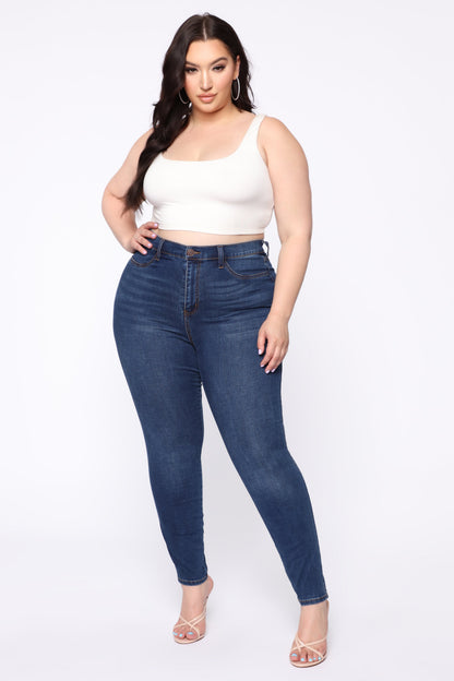 Best Of Me High Rise Skinny Jeans - Dark Denim