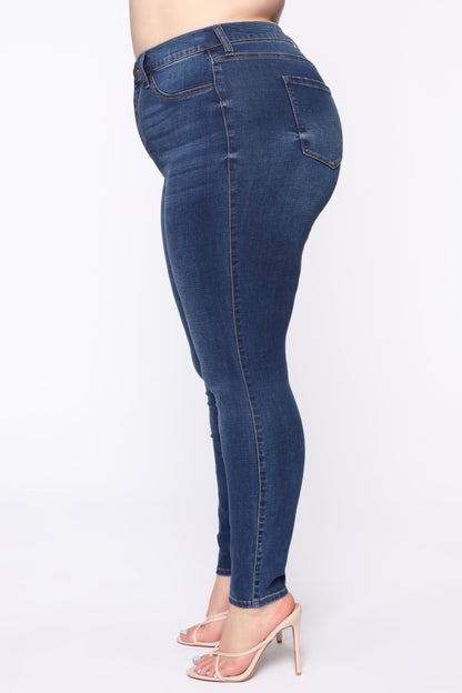 Best Of Me High Rise Skinny Jeans - Dark Denim