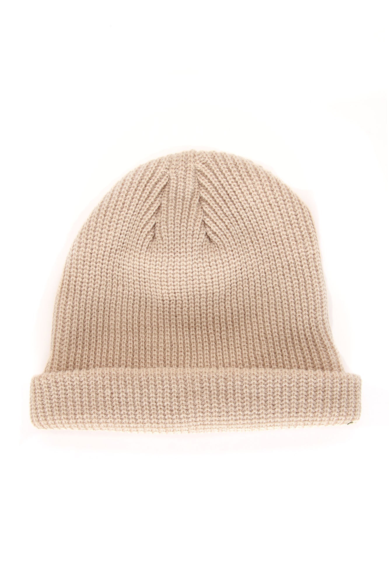 Ribbed Beanie - Beige