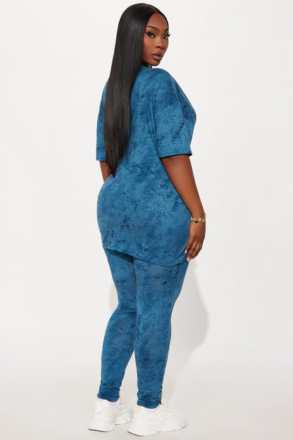 So Blessed Pant Set - Indigo