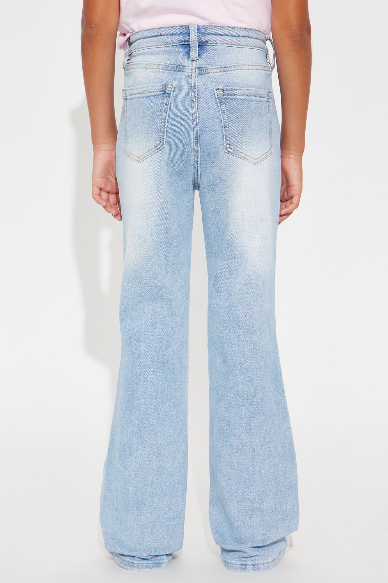Mini Girl Bye Flare Jeans - Light Blue Wash