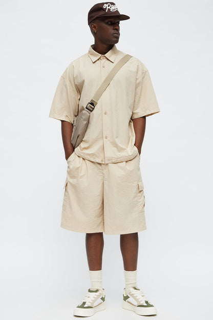 Super Baggy Philip Nylon Short - Beige