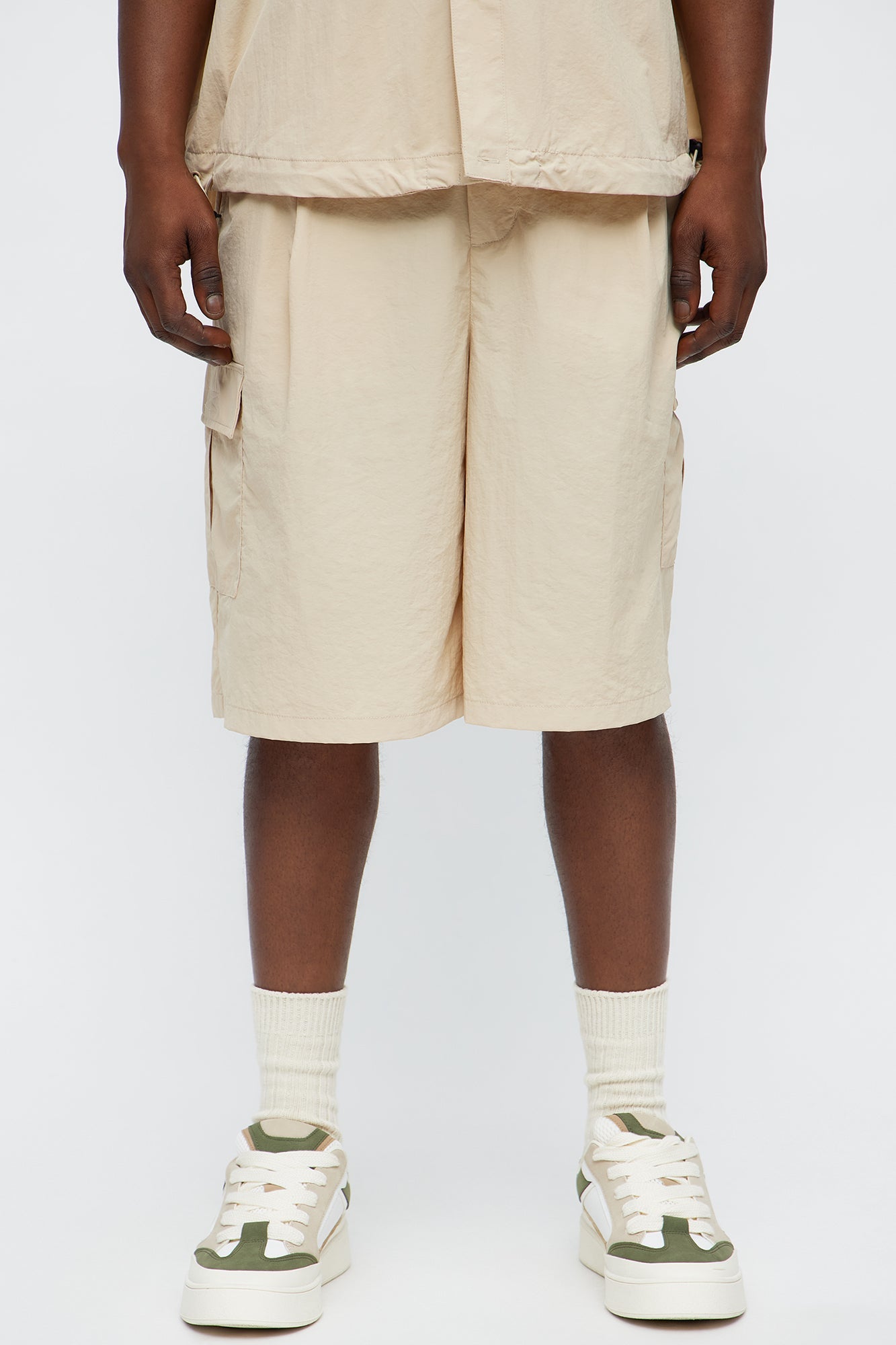 Super Baggy Philip Nylon Short - Beige
