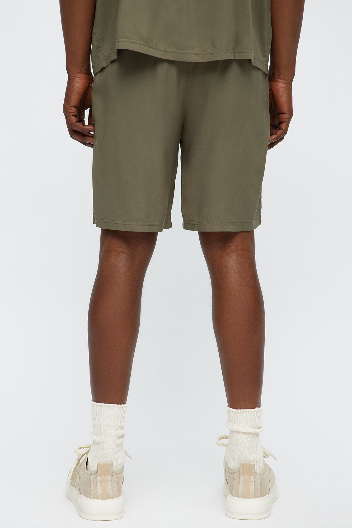 Relaxed Coach Shorts - Brown/combo