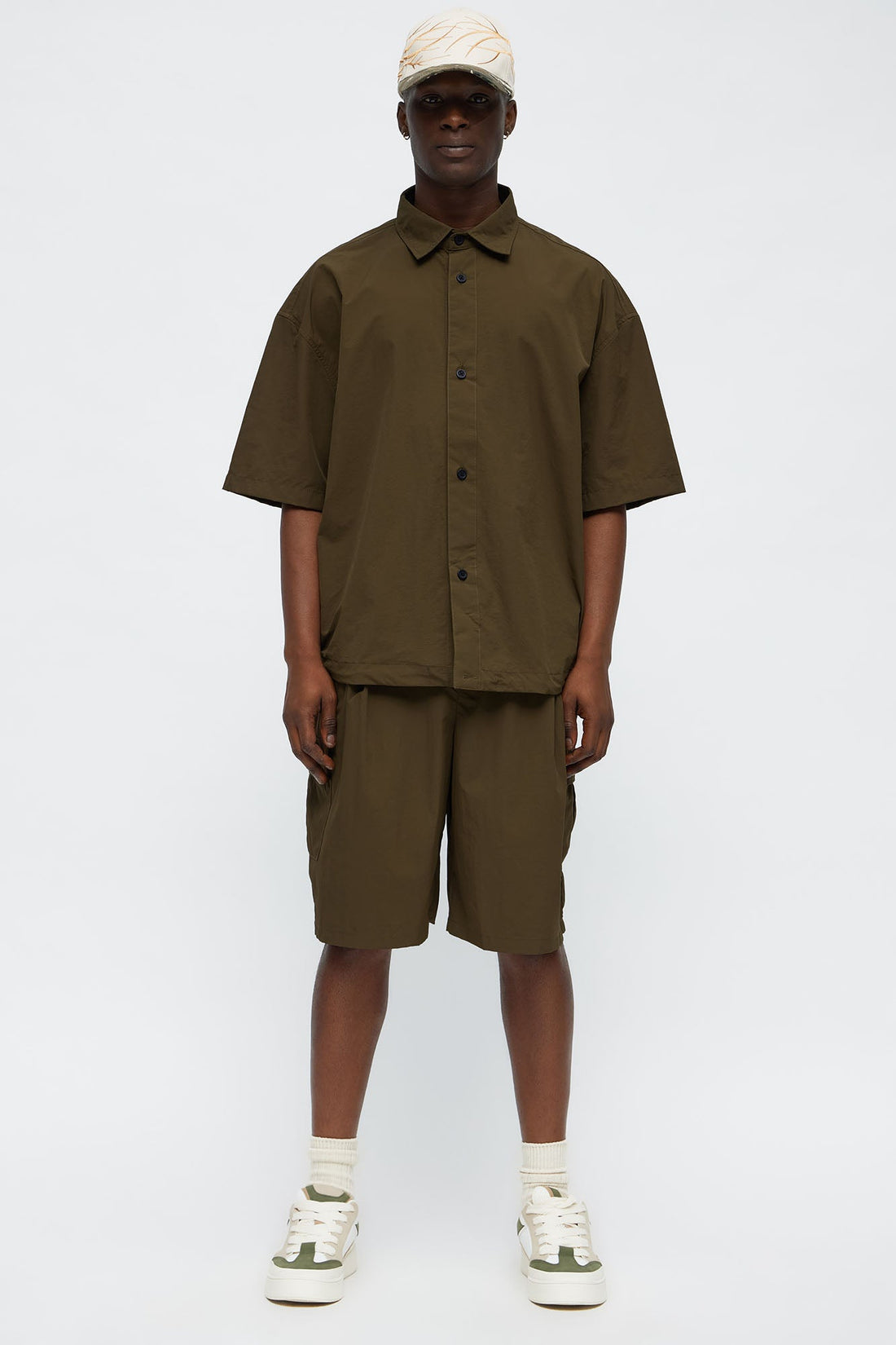 Super Baggy Philip Nylon Short - Olive