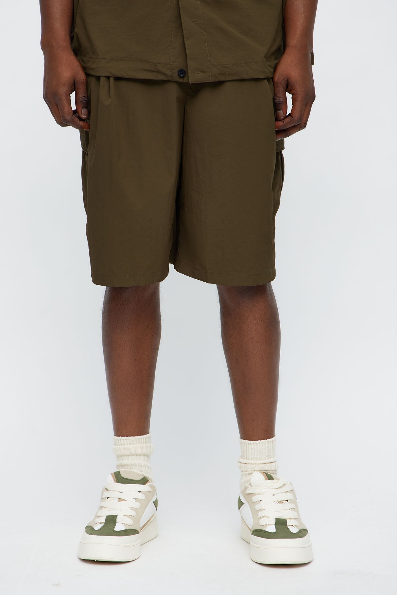 Super Baggy Philip Nylon Short - Olive