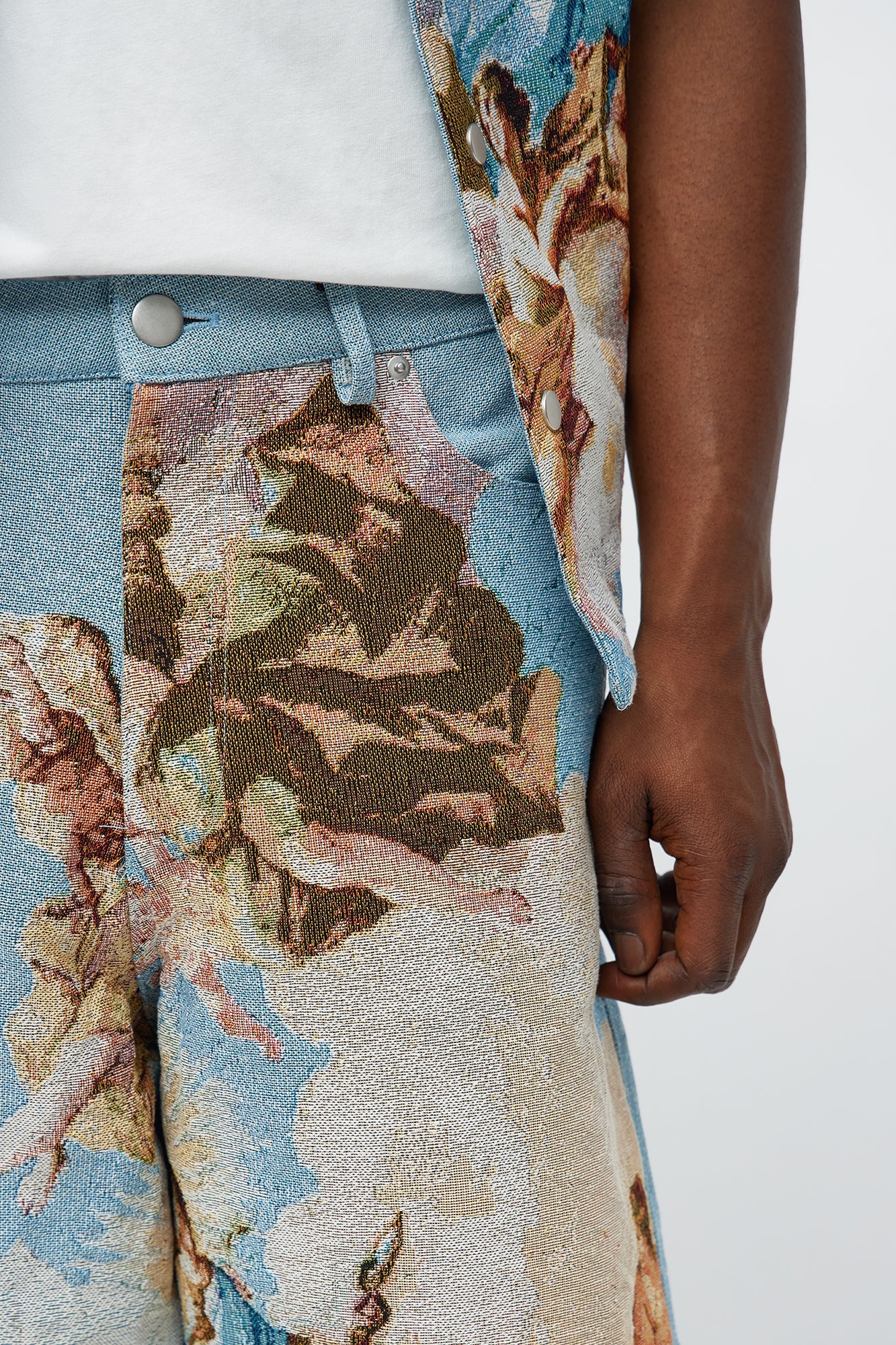 Baggy Angels Tapestry Short - Blue/combo