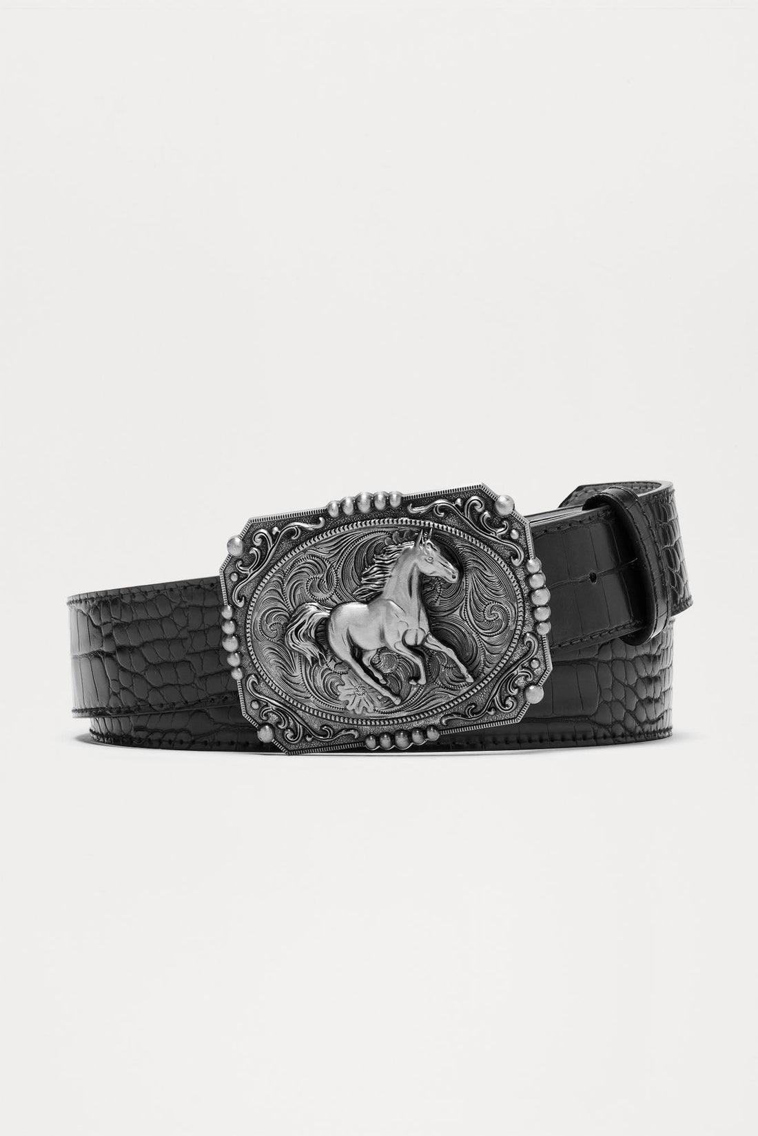 Buckle Up Western Belt - Black