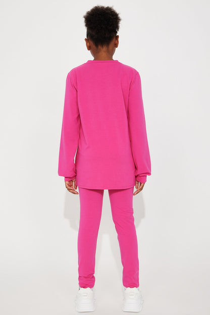 Mini Paparazzi II Legging Set - Fuchsia