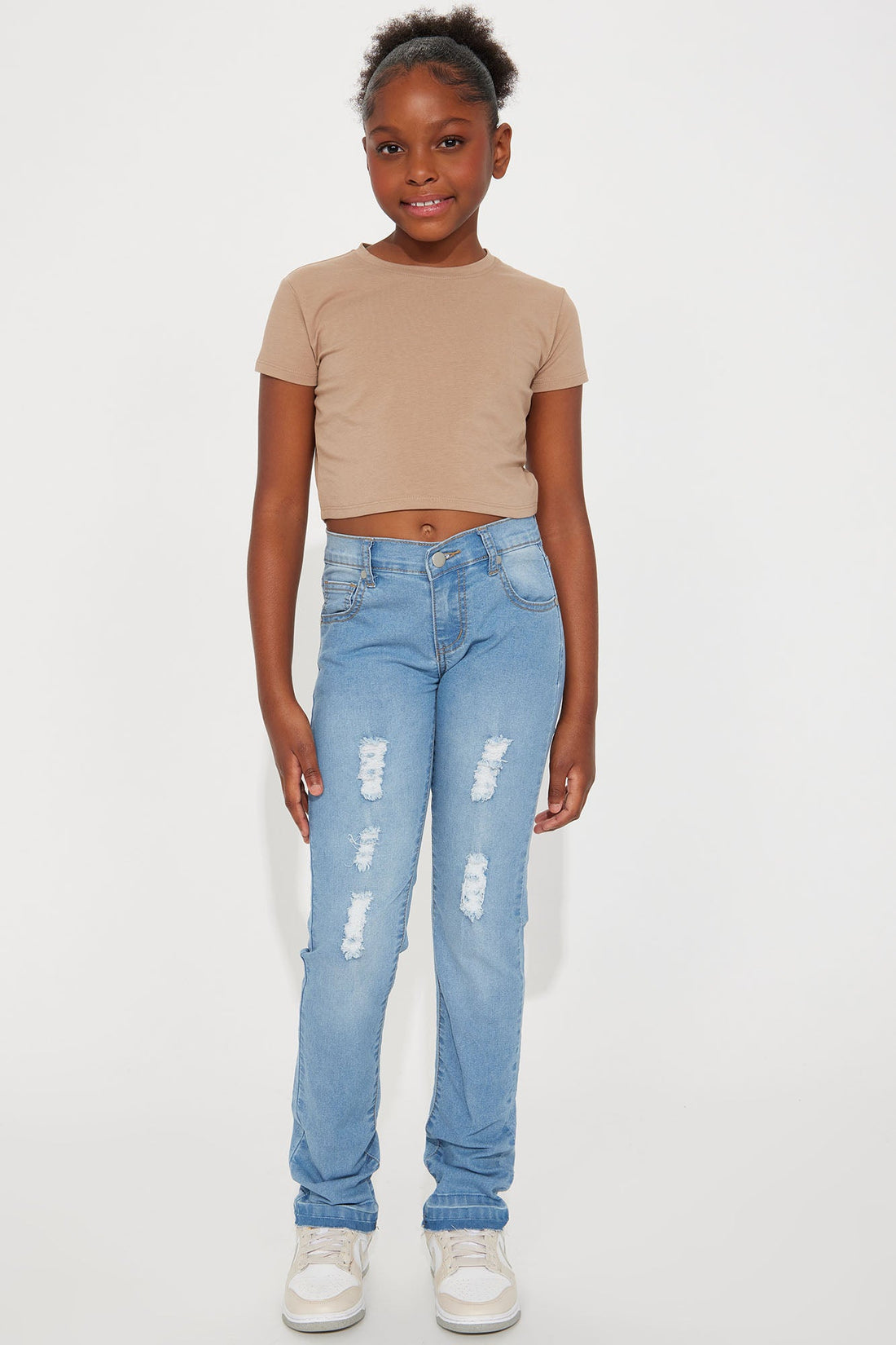 Mini Robin Short Sleeve Top - Mocha