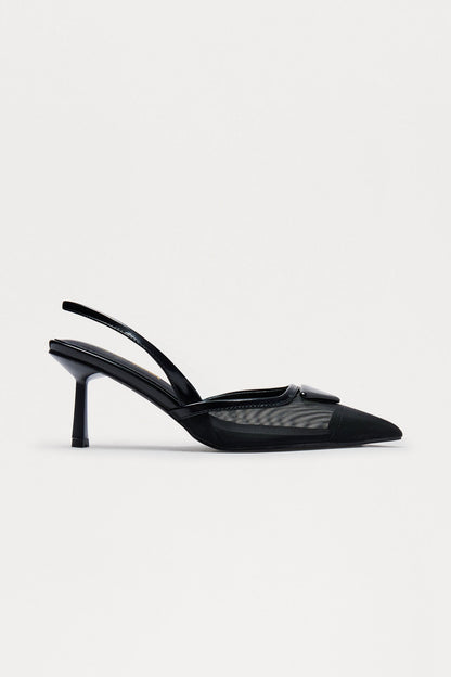 Woods Slingback Pumps - Black