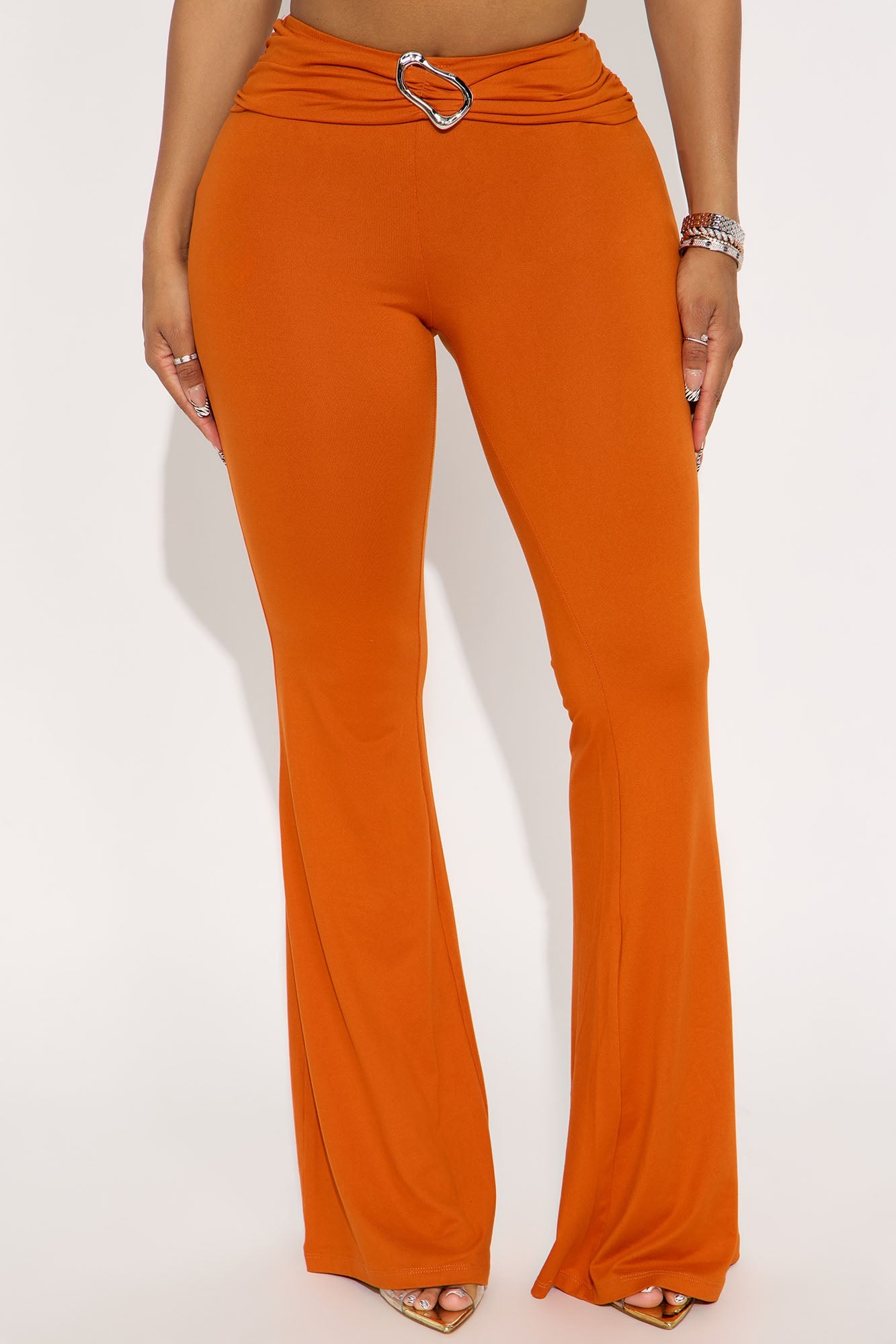 Elinda Flare Pant - Orange