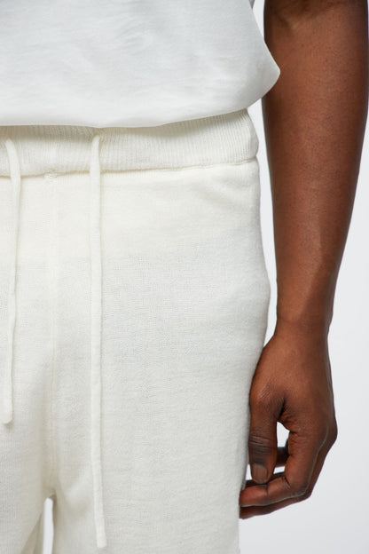 Relaxed Chateau Knitted Shorts - Cream/combo