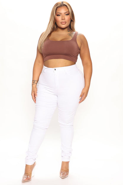 Tall Classic High Waist Skinny Jeans - White