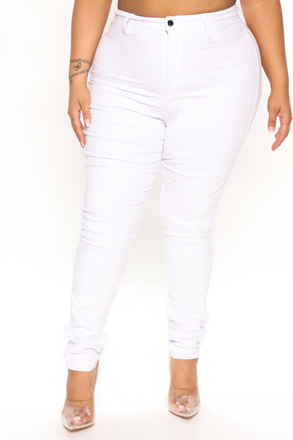 Tall Classic High Waist Skinny Jeans - White