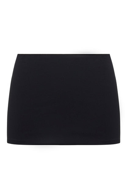 Contour Double Lined Mini Skirt - Black