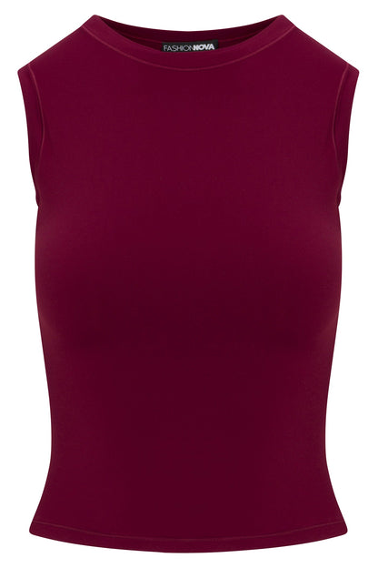 Second Skin Double Lined Muscle Tank - Wine