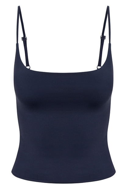 Contour Double Lined Cami Top - Navy