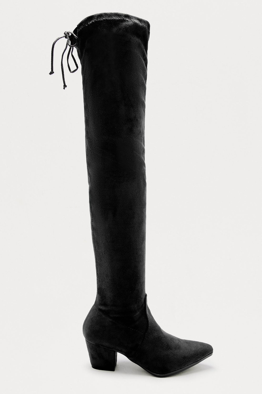 Valin Thigh High Boots - Black