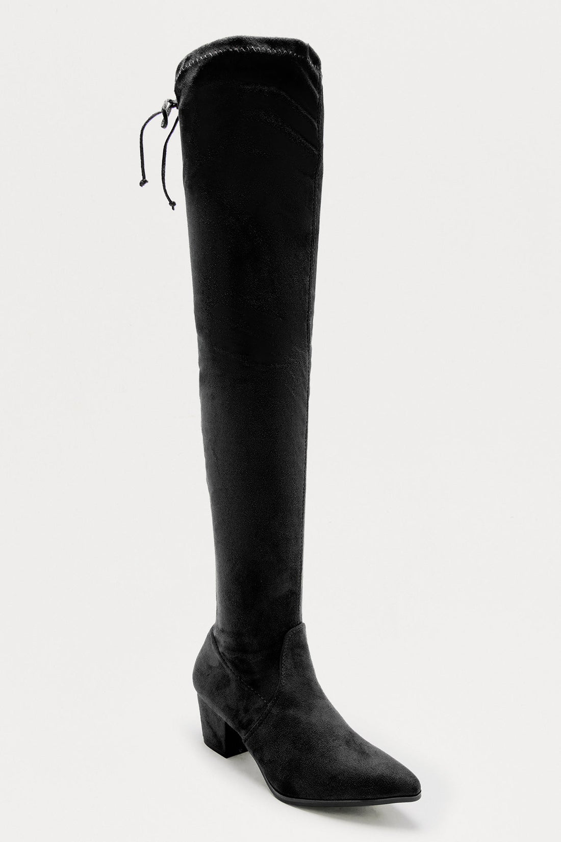 Valin Thigh High Boots - Black