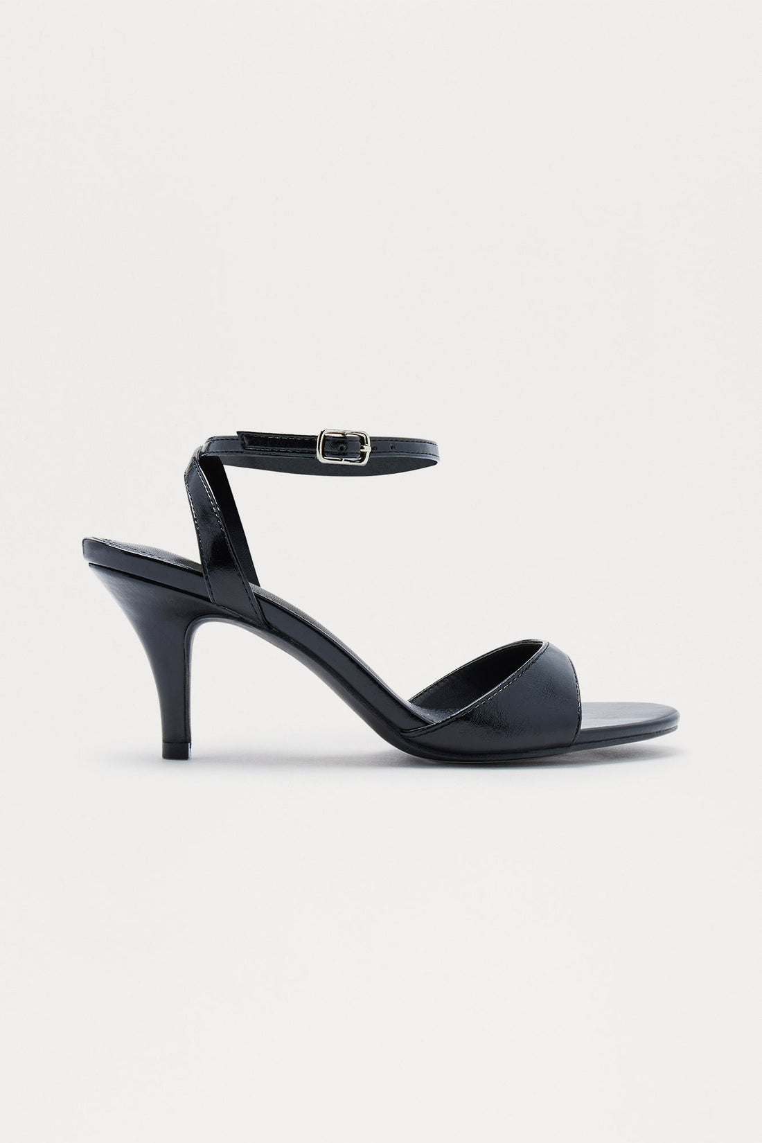 Levi Ankle Strap Heels - Black