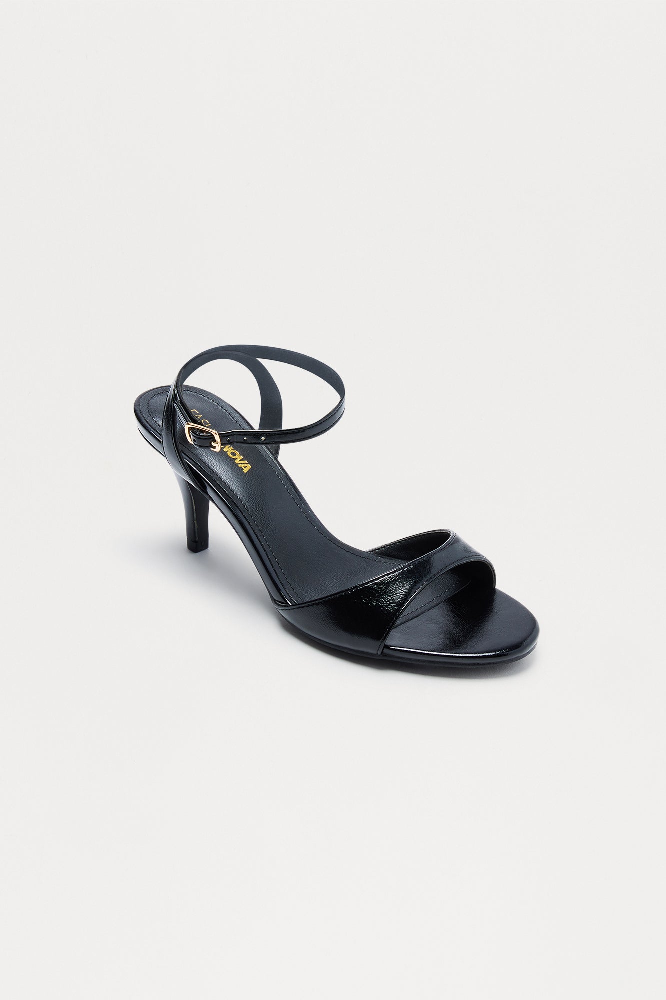 Levi Ankle Strap Heels - Black