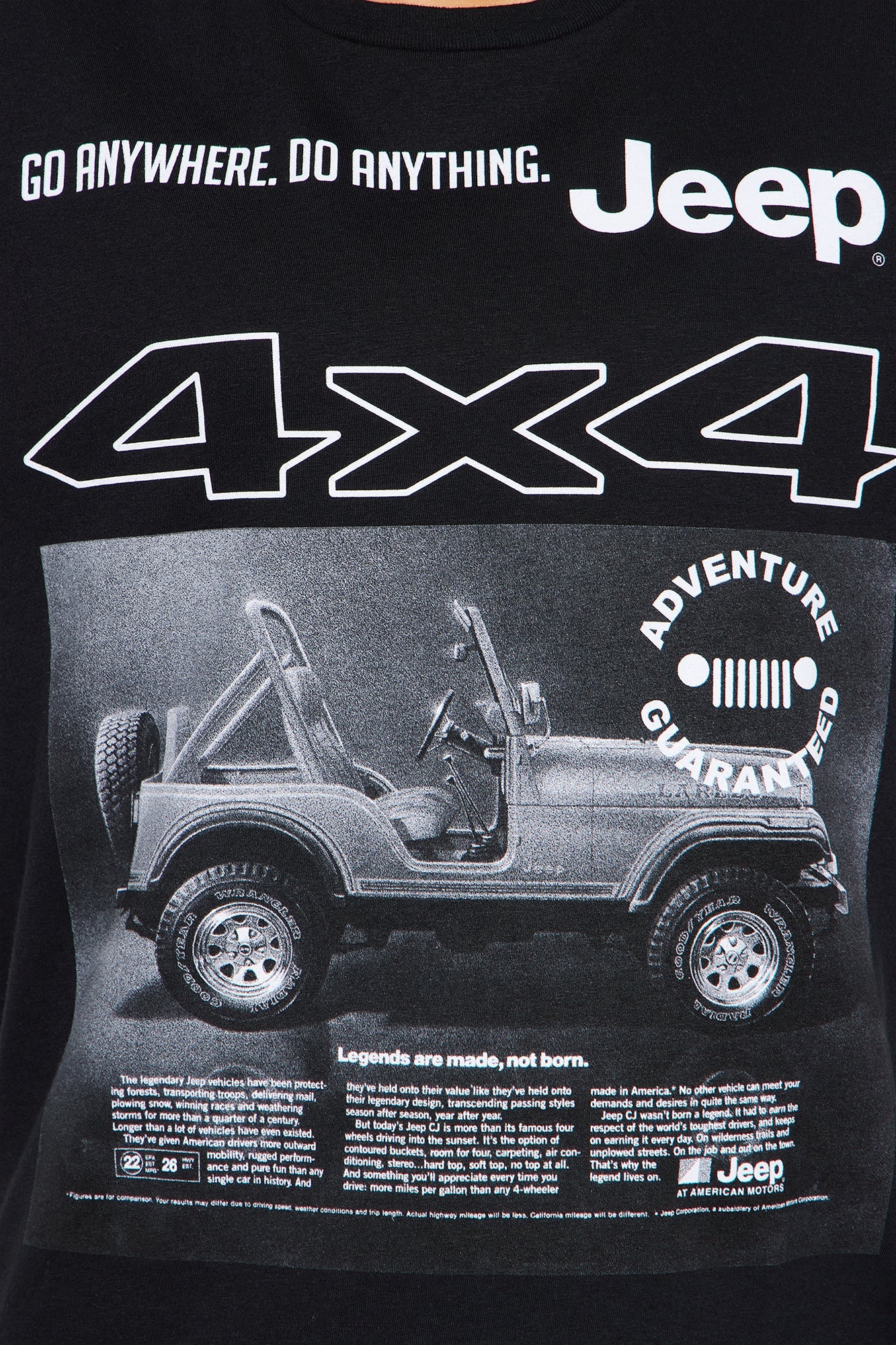 Jeep 4X4 Tee - Black