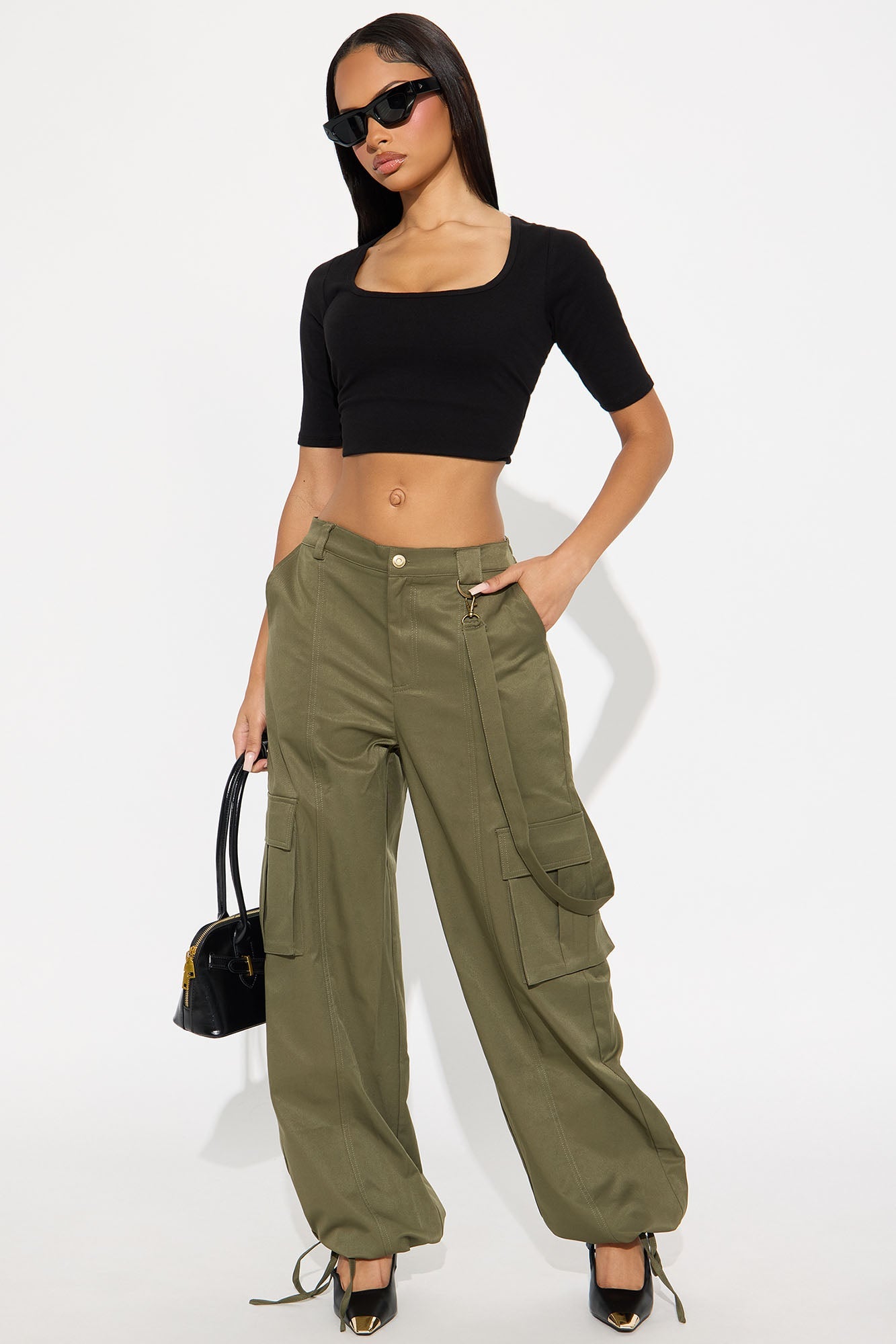 Tessa Cargo Jogger Pant - Olive
