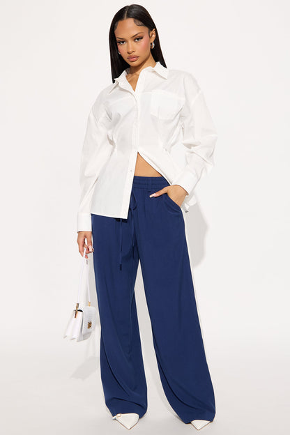 Sofia Poplin Shirt - White