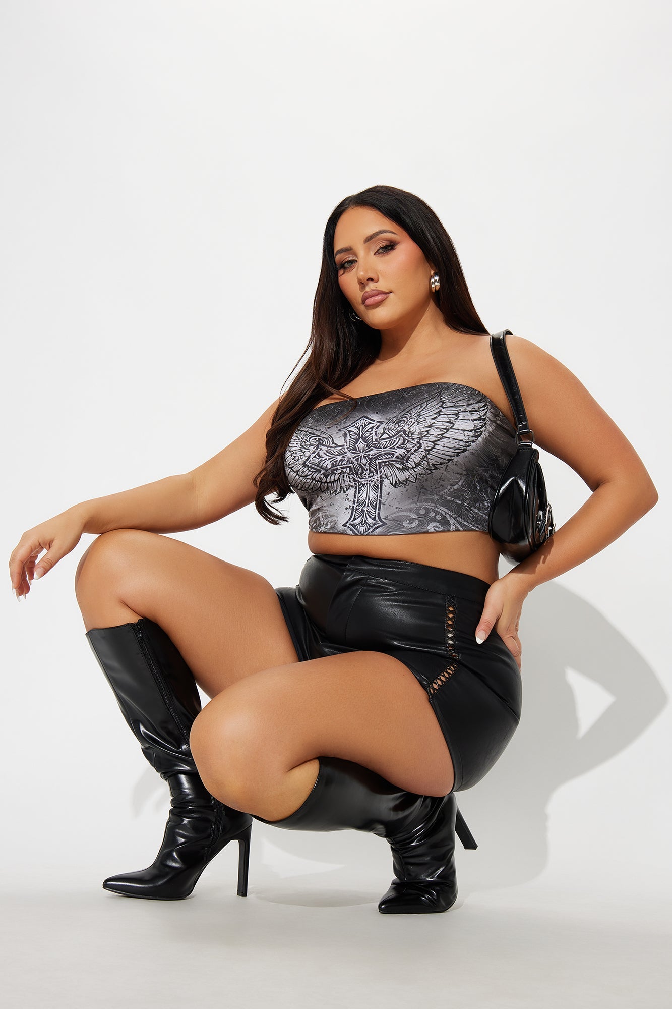 Crossfire Angel Tube Top - Black