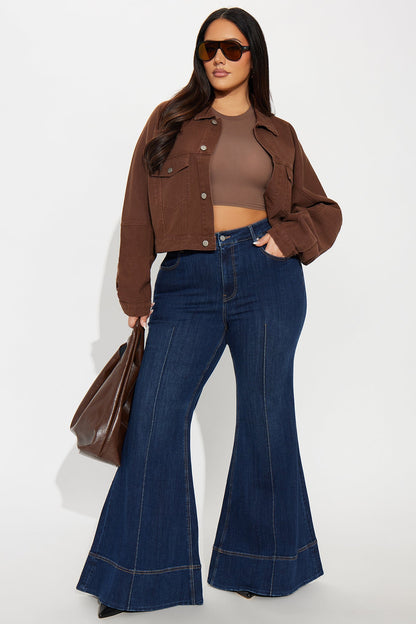 Keep It Real Extreme Flare Jeans - Dark Wash