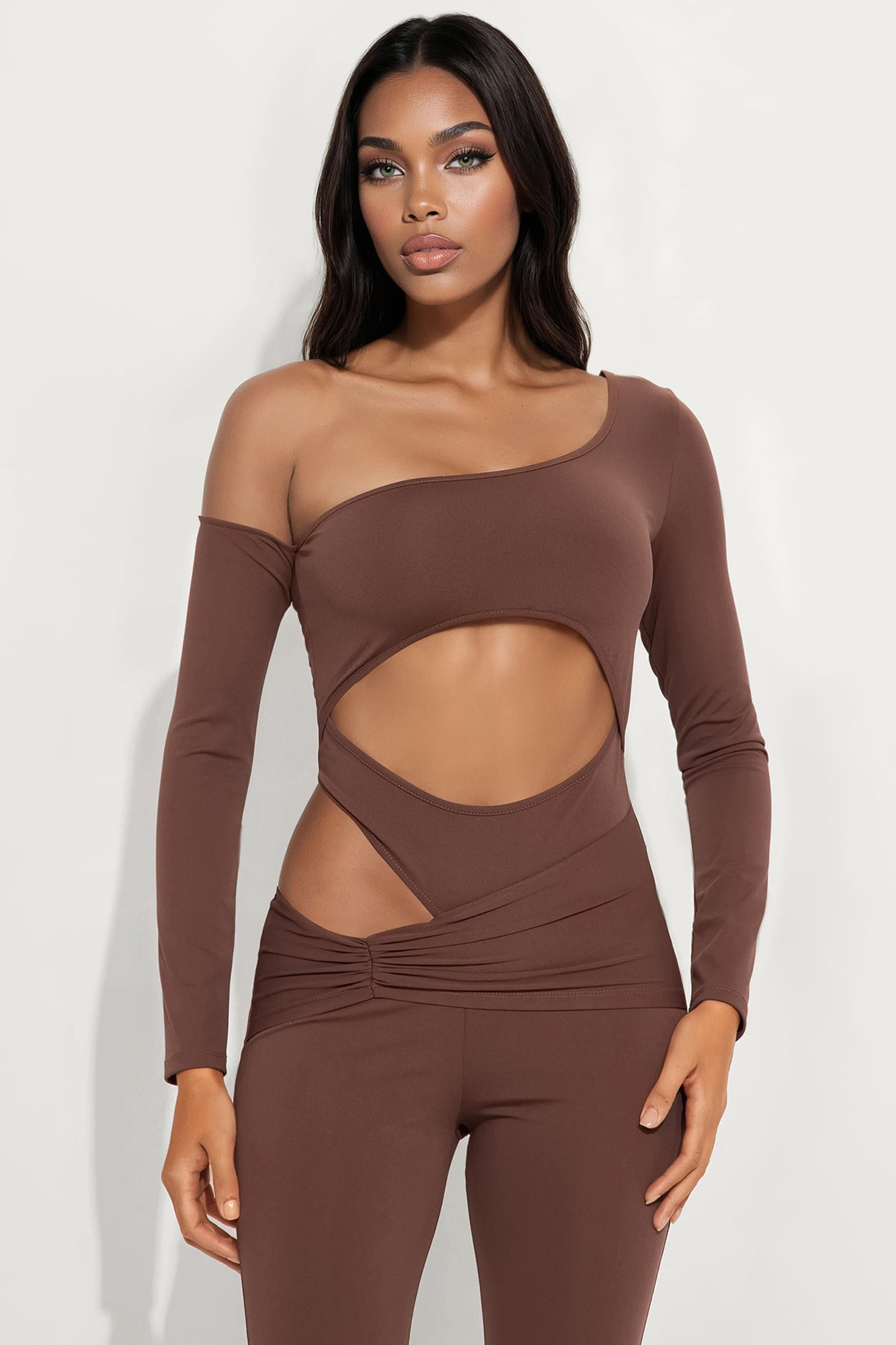 Girls’ Night Flare Jumpsuit - Brown