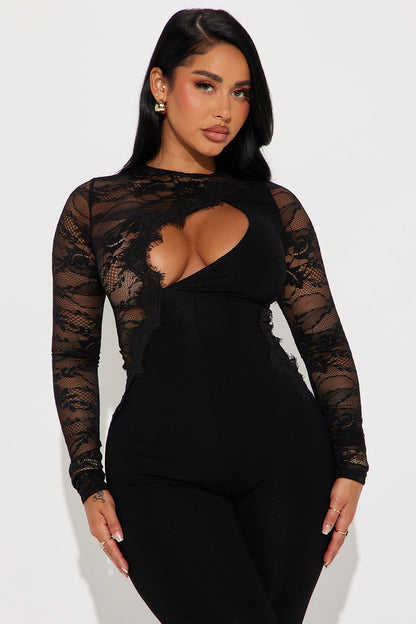 I Am Forever Yours Jumpsuit - Black