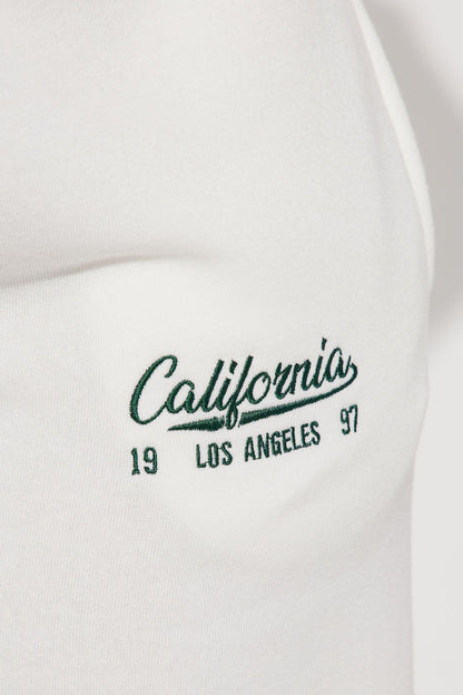 California Dreaming Athletic Wide Leg Pant - White