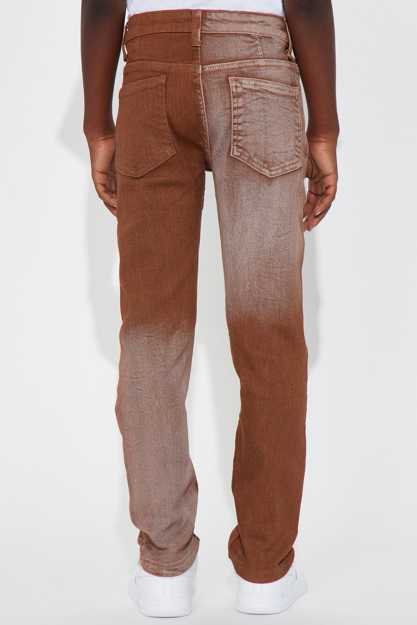 Mini Rough Rider Ombre Denim Jean - Brown