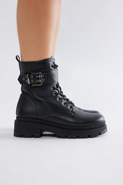 Tory Combat Boots - Black