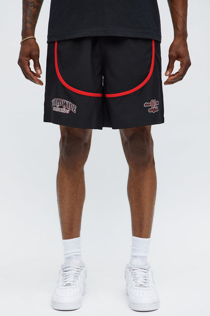 Relaxed 83 Contrast Binding Shorts - Black