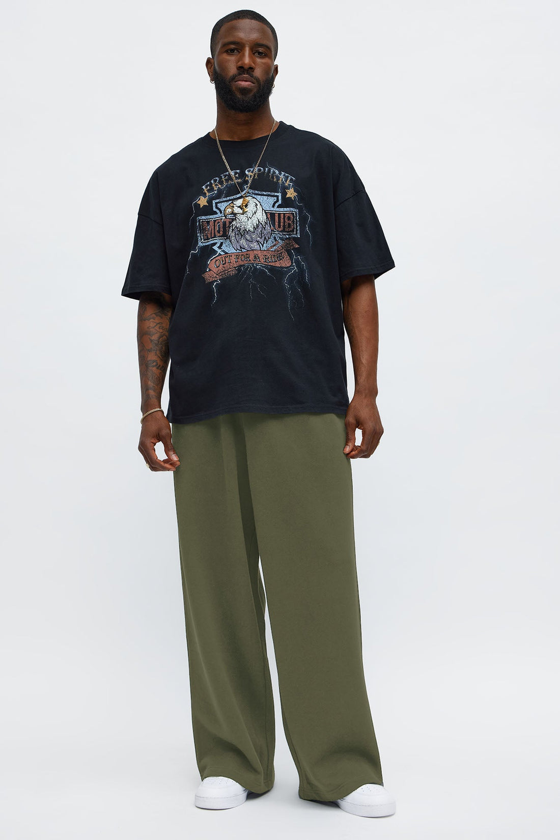 Tyson Baggy Pants - Olive