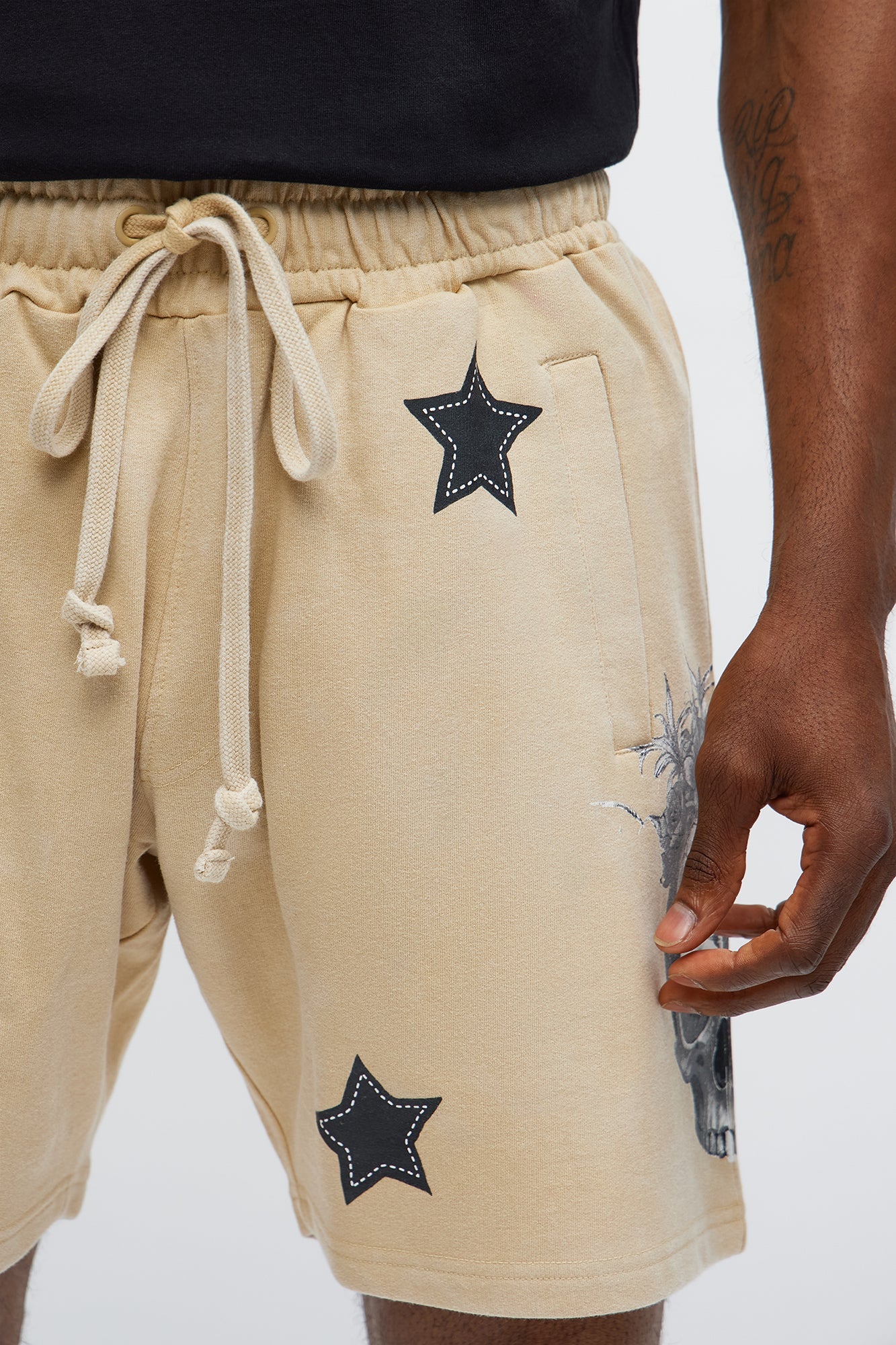 Repent And Fearless Sweatshorts - Khaki