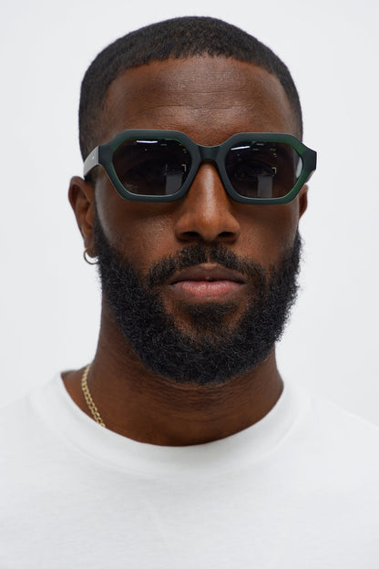 Mallee Round Sunglasses - Green