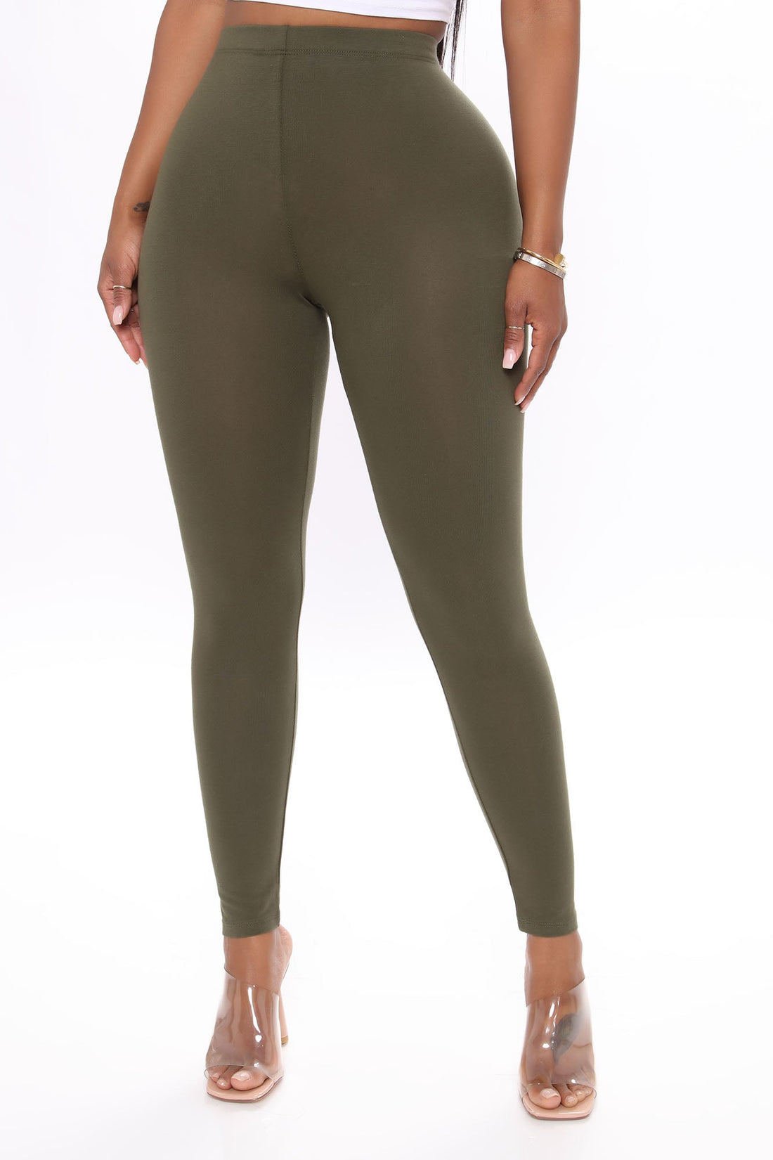 Lean On Me Leggings - Olive
