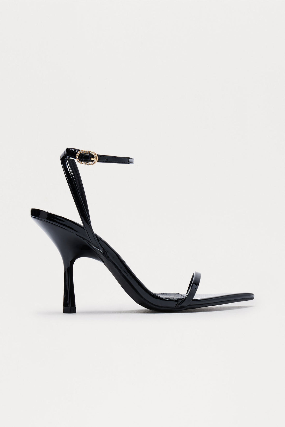 Pinnacle Ankle Strap Heels - Black